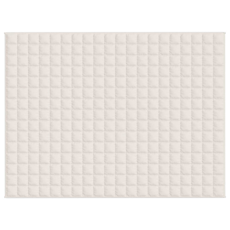 Pătură grea, crem deschis, 152x203 cm, 7 kg, material textil