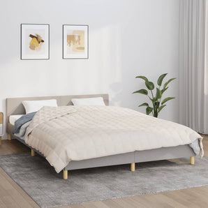 Pătură grea, crem deschis, 200x220 cm, 13 kg, material textil