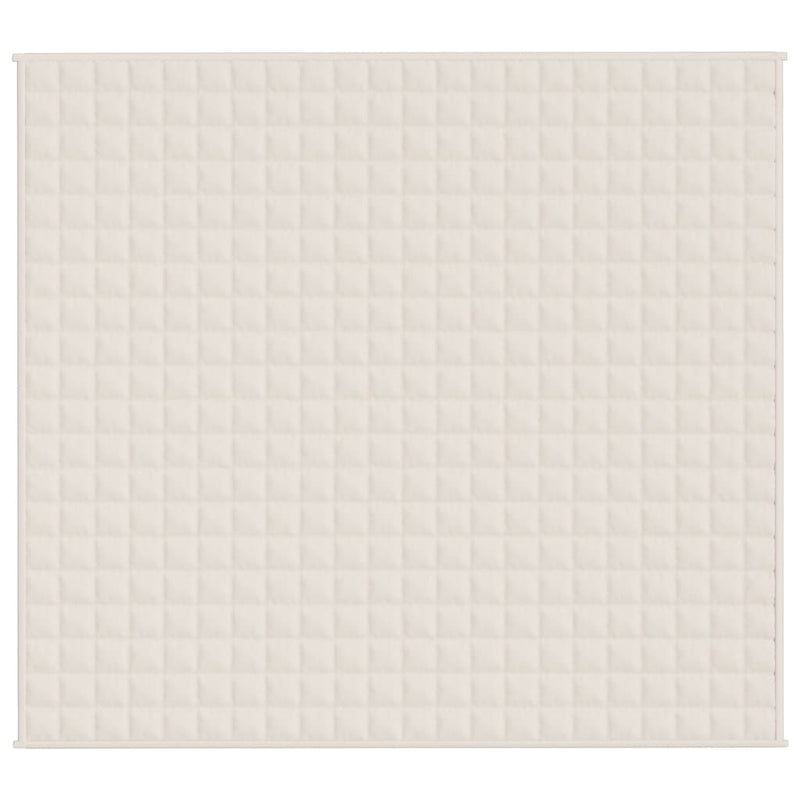 Pătură cu greutăți, crem deschis, 200x230 cm, 13 kg, textil