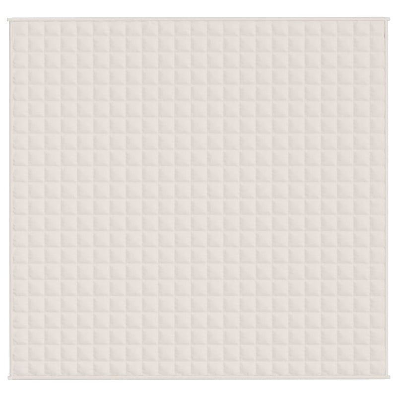Pătură grea, crem deschis, 220x230 cm, 11 kg, material textil