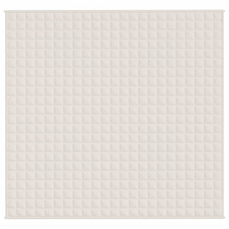 Pătură grea, crem deschis, 220x240 cm, 11 kg, material textil