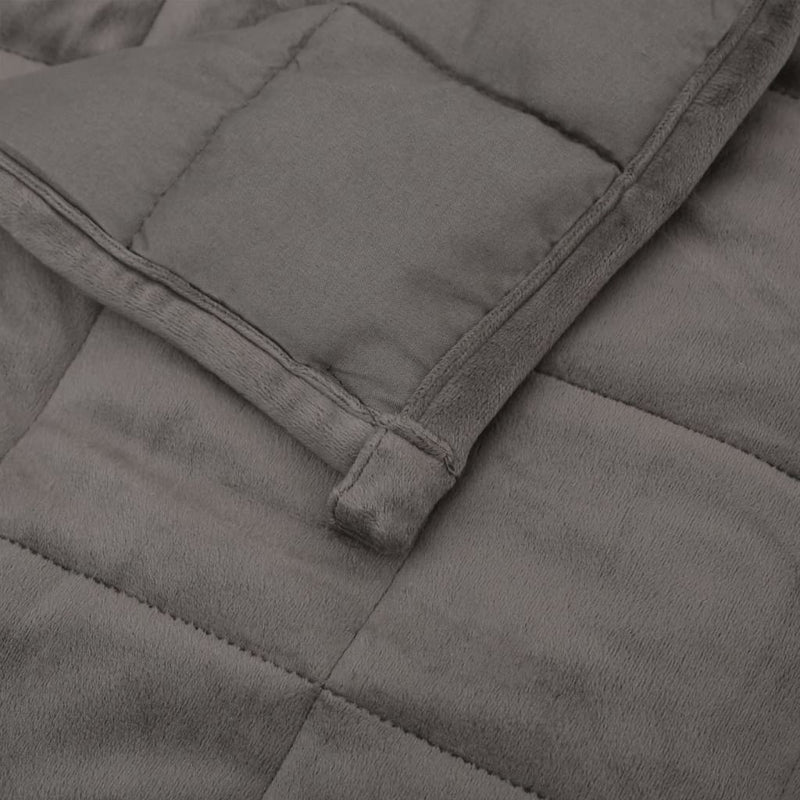 Pătură grea, gri, 122x183 cm, 5 kg, material textil