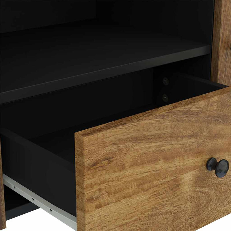 Dulap TV 105x33,5x46 cm, lemn masiv de mango și lemn prelucrat