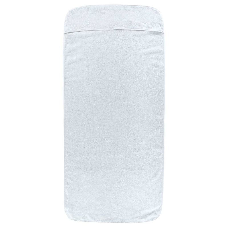 Prosoape de plajă, 2 buc., alb, 75x200 cm, textil 400 GSM