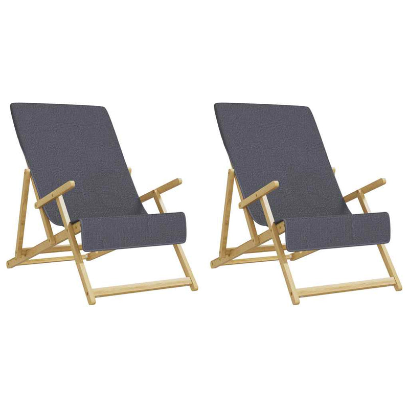 Prosoape de plajă, 2 buc., antracit, 60x135 cm, textil 400 GSM