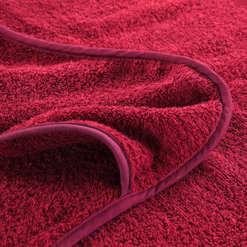 Prosoape de plajă, 2 buc., vișiniu, 75x200 cm, textil 400 GSM