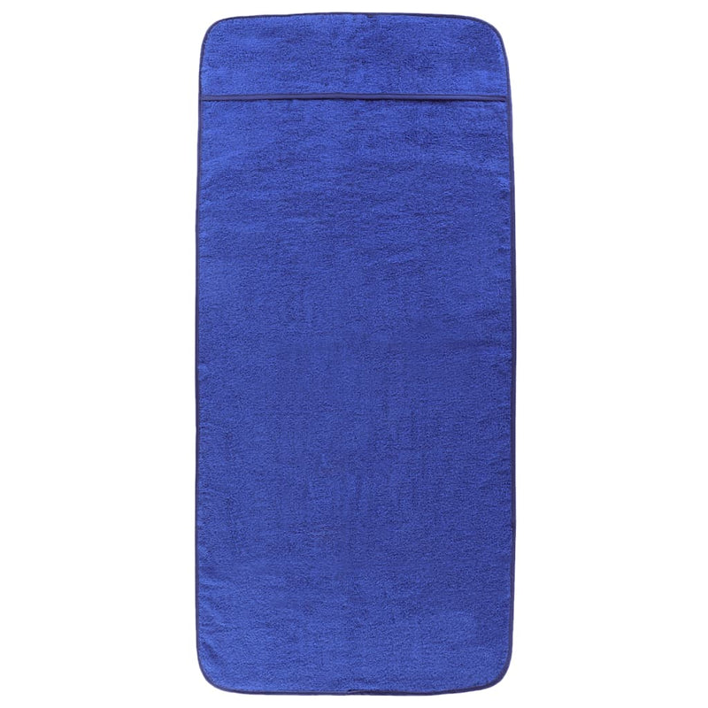 Prosoape de plajă, 2 buc., albastru, 60x135 cm, textil 400 GSM