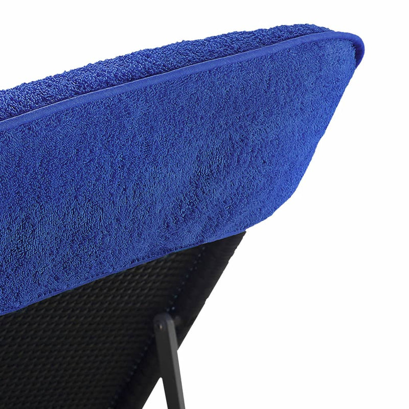Prosoape de plajă, 2 buc., albastru, 75x200 cm, textil 400 GSM