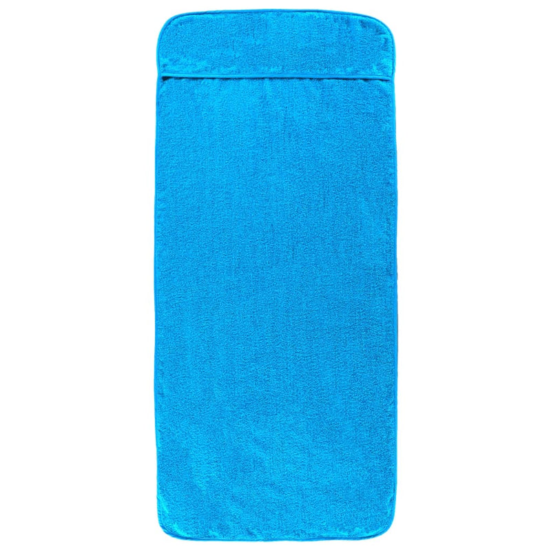 Prosoape de plajă, 2 buc., turcoaz, 60x135 cm, textil 400 GSM