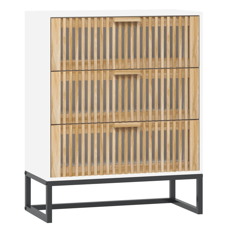 Dulap, alb, 60x30x75 cm, lemn prelucrat