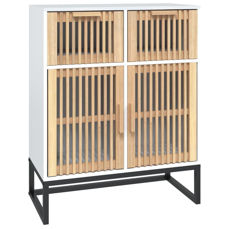 Dulap, alb, 60x30x75 cm, lemn prelucrat