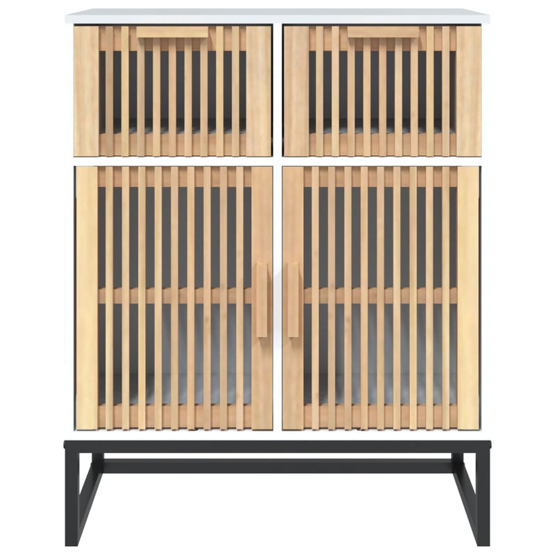 Dulap, alb, 60x30x75 cm, lemn prelucrat
