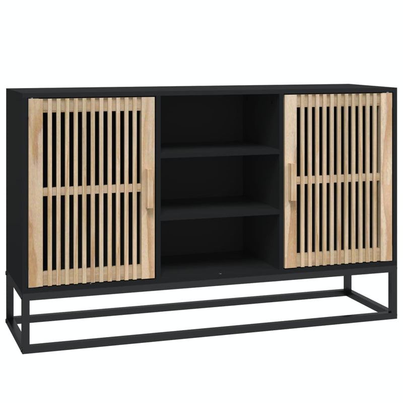 Dulap, negru, 105x30x65 cm, lemn prelucrat