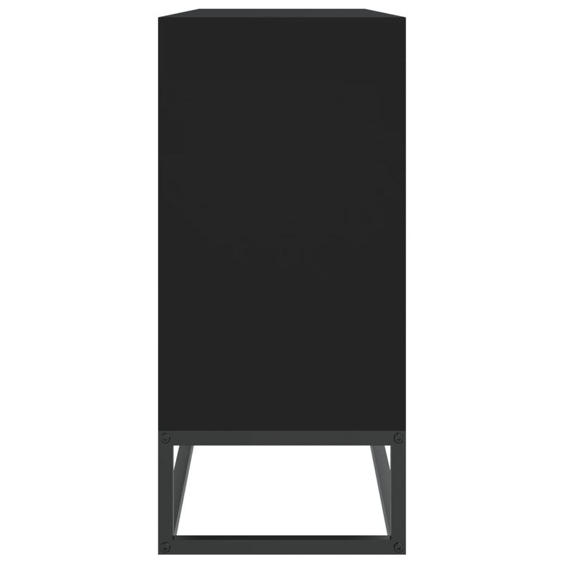 Dulap, negru, 105x30x65 cm, lemn prelucrat