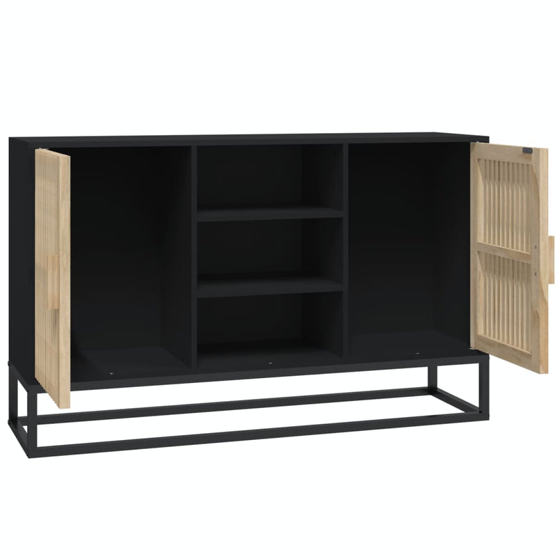 Dulap, negru, 105x30x65 cm, lemn prelucrat