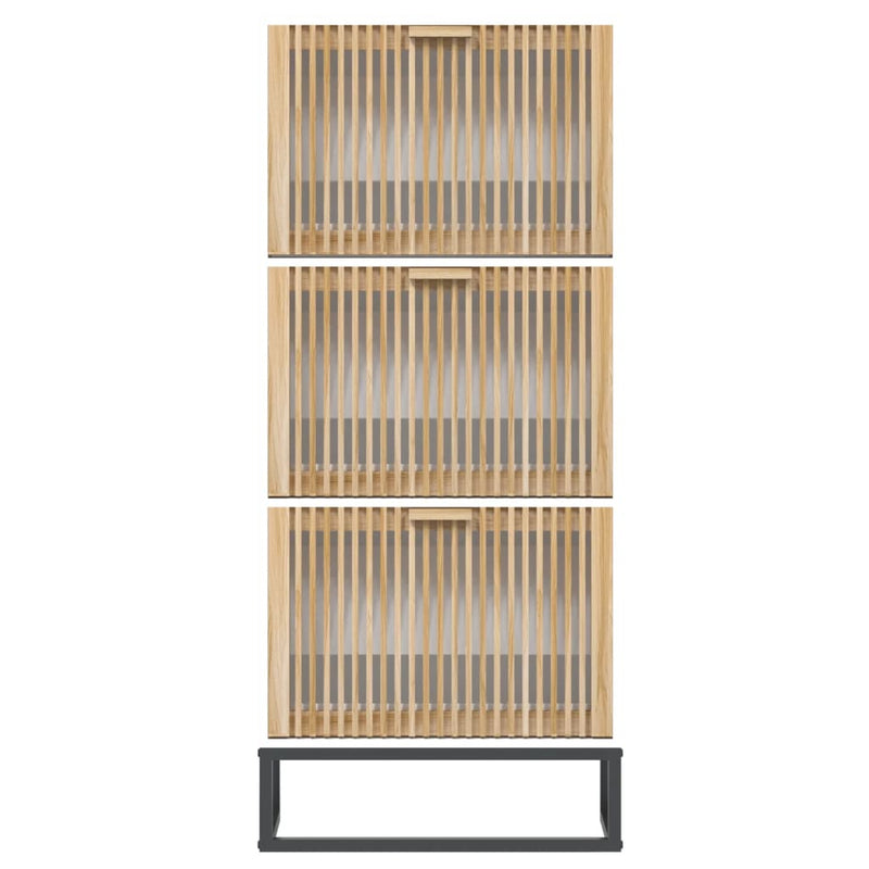Pantofar, alb, 52x25x120 cm, lemn prelucrat