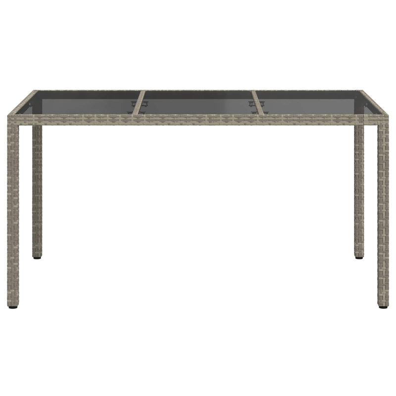 Masă de Grădină Gri 150 x 90 x 75 cm poliratan