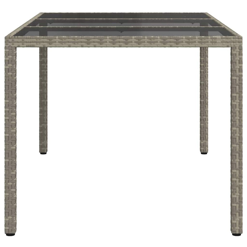 Masă de Grădină Gri 150 x 90 x 75 cm poliratan