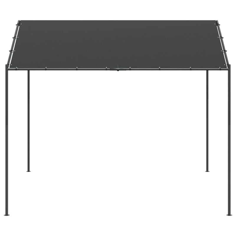 Cort pavilion, antracit, 3x3 m, oțel și material textil