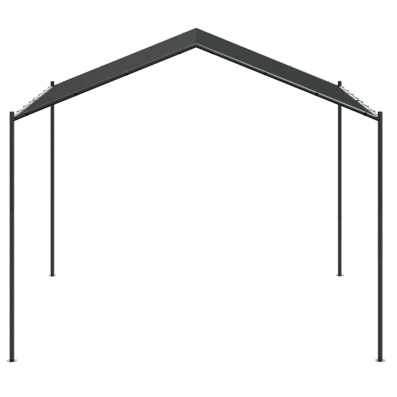 Cort pavilion, antracit, 3x3 m, oțel și material textil
