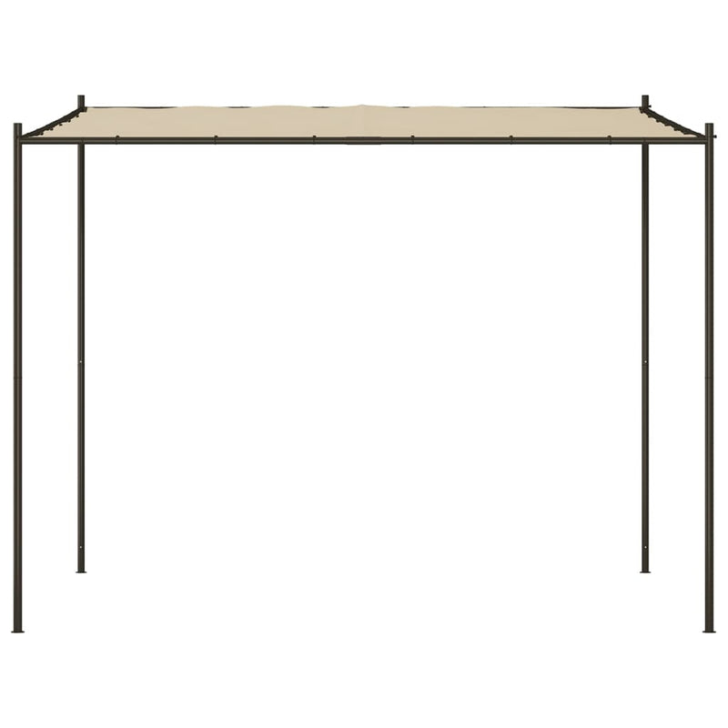 Foișor, bej, 3x3 m, 180 g/m², material textil și oțel