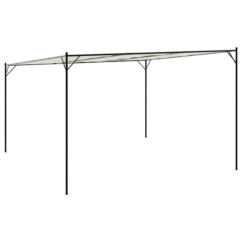 Foișor, alb, 4x4 m, 180 g/m², material textil și oțel