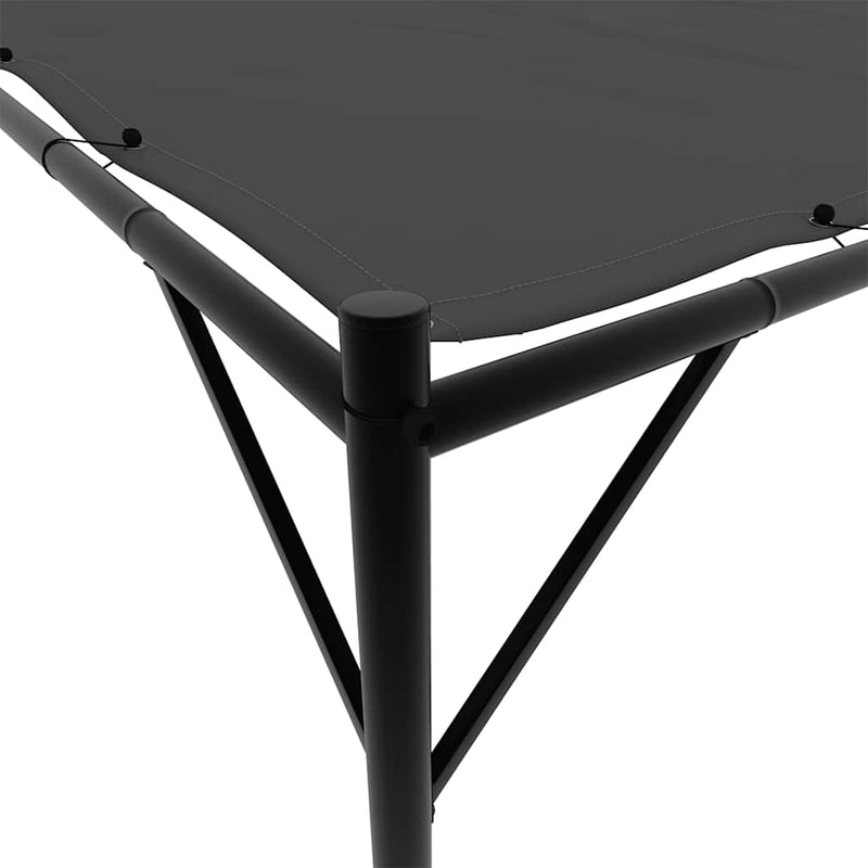 Foișor, antracit, 4x4 m, 180 g/m², material textil și oțel