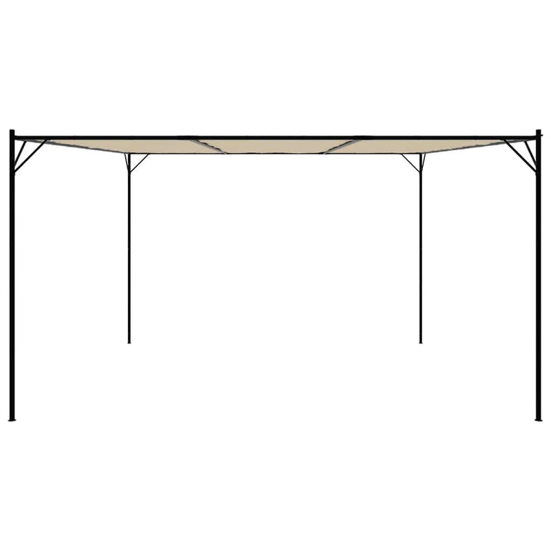 Foișor, bej, 4x4 m, 180 g/m², material textil și oțel