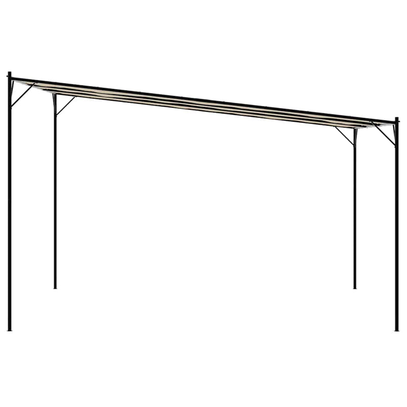 Foișor, bej, 4x4 m, 180 g/m², material textil și oțel