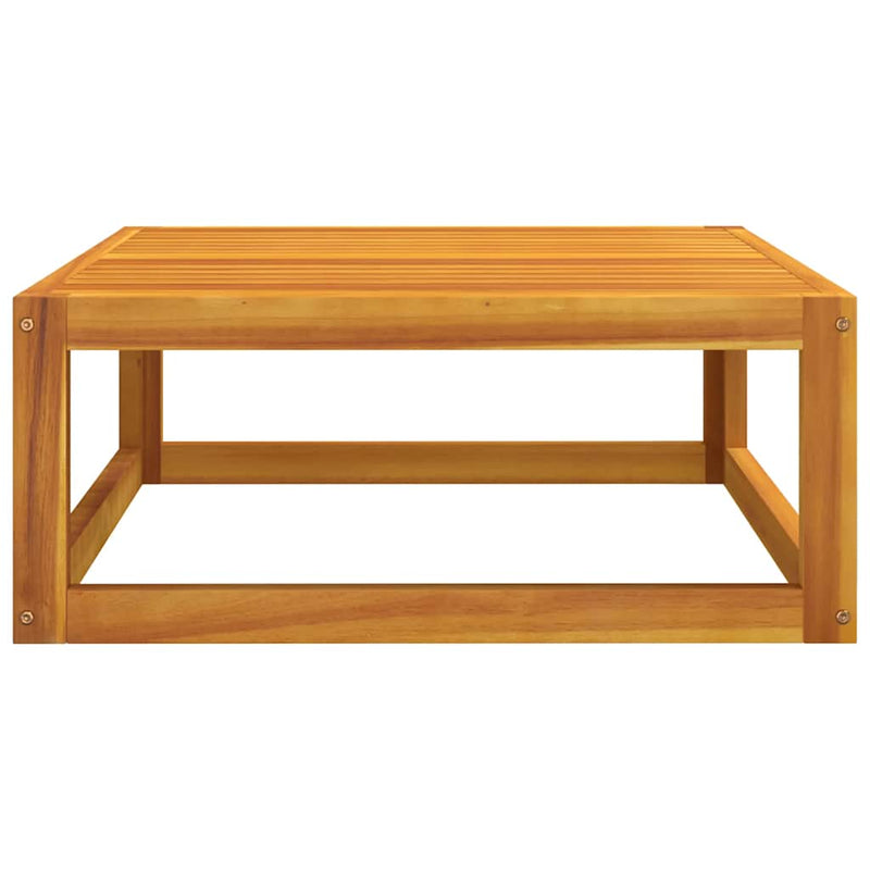 Set canapea de grădină, 2 piese, cu perne, lemn masiv de acacia