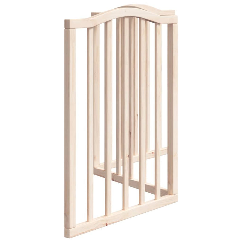Poartă pentru câini pliabilă, 3 panouri, 150 cm, lemn de plop