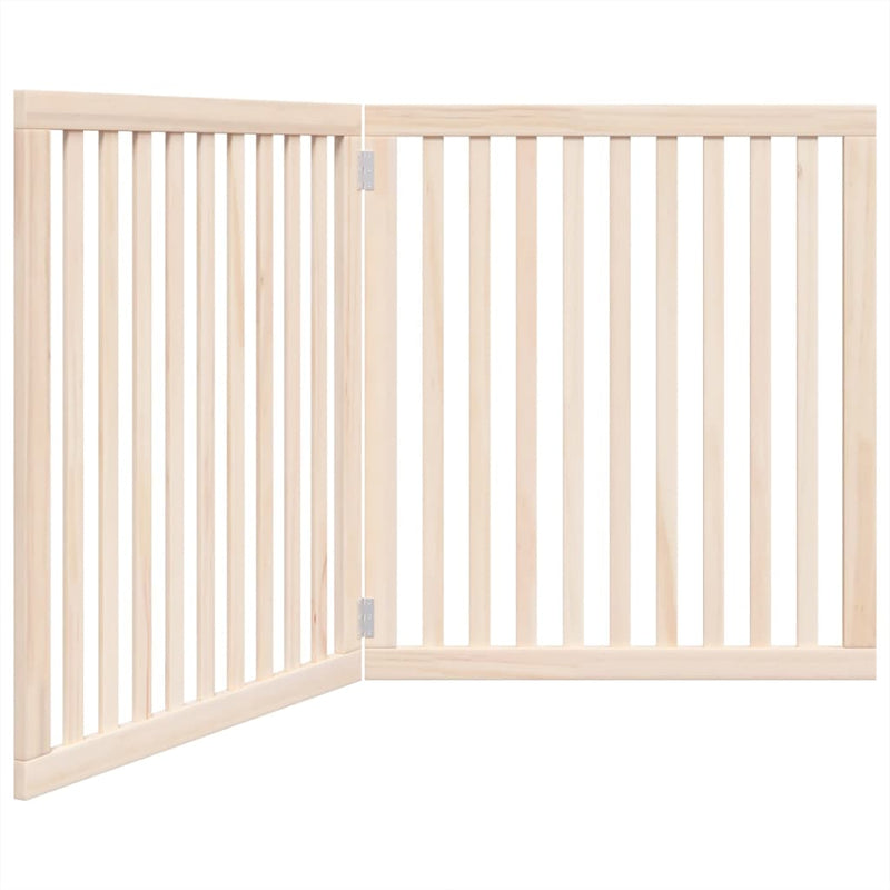 Poartă pentru câini pliabilă, 2 panouri, 160 cm, lemn de plop