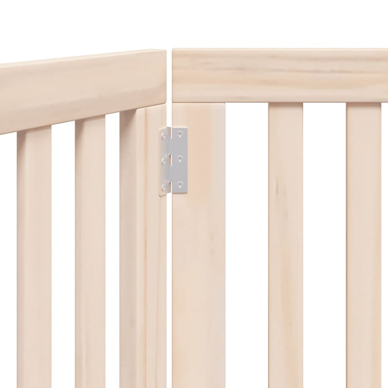Poartă pentru câini pliabilă, 2 panouri, 160 cm, lemn de plop