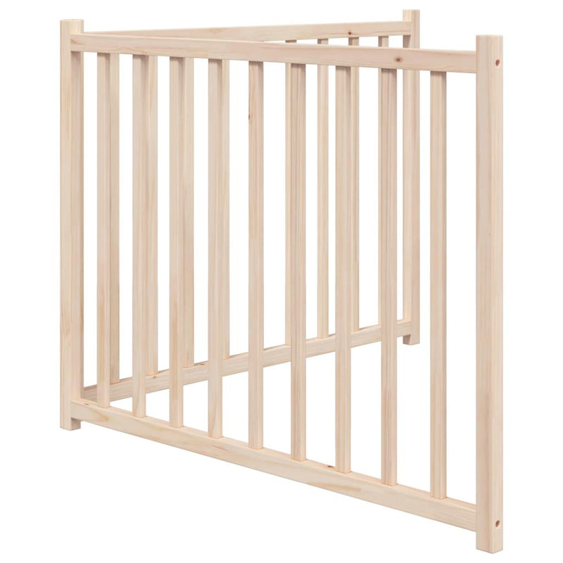 Poartă pentru câini pliabilă, 2 panouri, 160 cm, lemn de brad
