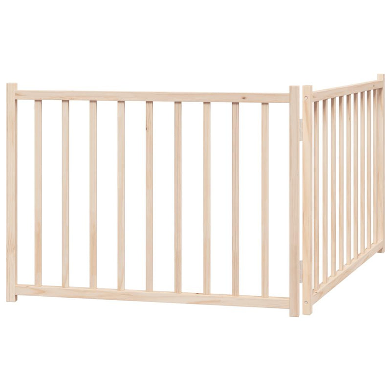 Poartă pentru câini pliabilă, 2 panouri, 160 cm, lemn de brad