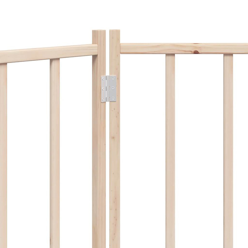 Poartă pentru câini pliabilă, 2 panouri, 160 cm, lemn de brad