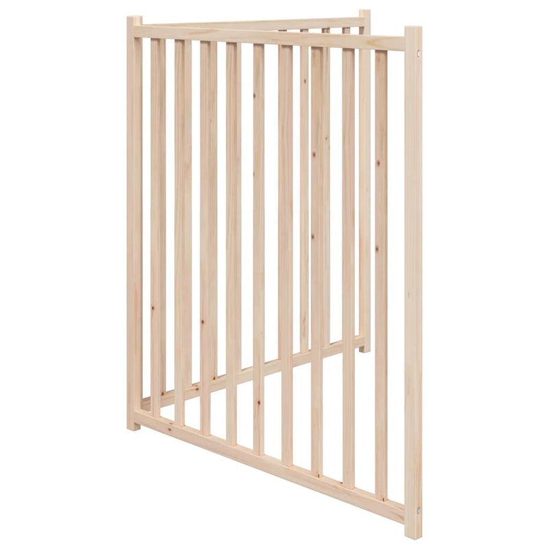 Poartă pentru câini pliabilă, 2 panouri, 160 cm, lemn de brad