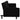 Canapea extensibilă cu perne, negru, material textil