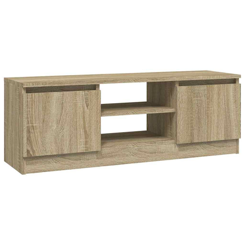 Comodă TV cu ușă, stejar sonoma, 102x30x36 cm