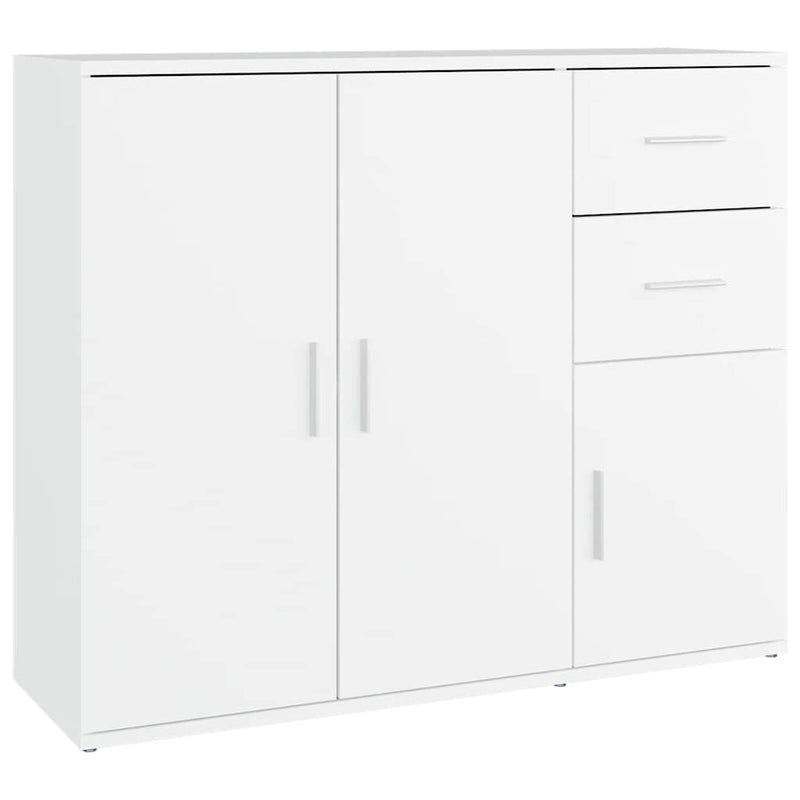 Servantă, alb, 91x29,5x75 cm, lemn prelucrat