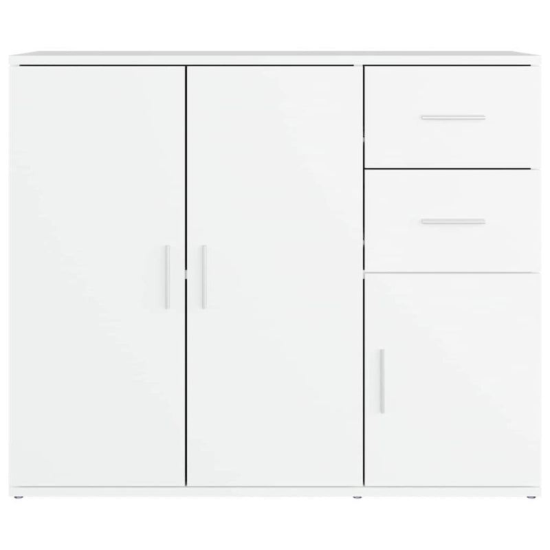 Servantă, alb, 91x29,5x75 cm, lemn prelucrat