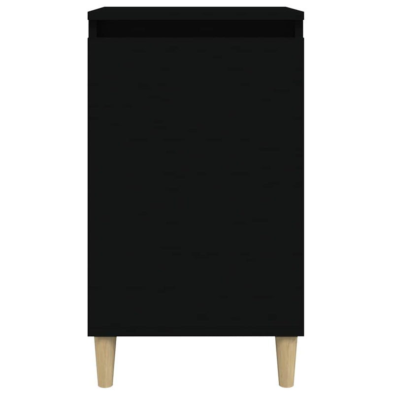 Noptiere, 2 buc, negru, 40x35x70 cm, lemn prelucrat