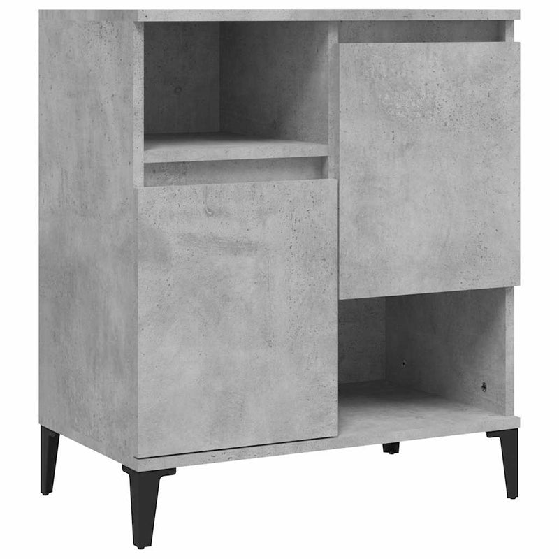 Dulap, gri beton, 60x35x70 cm, lemn prelucrat