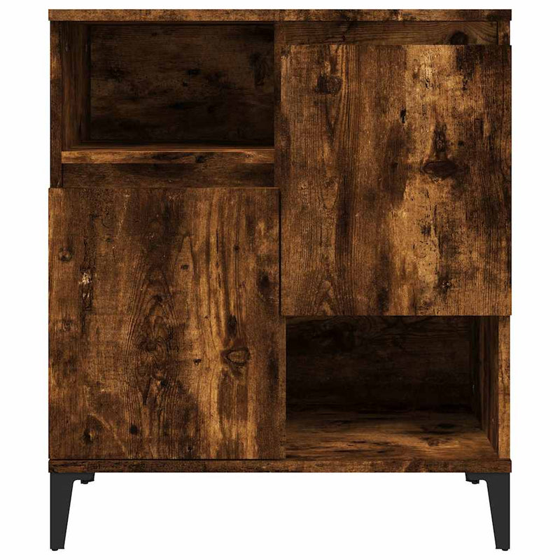 Dulap, stejar fumuriu, 60x30x75 cm, lemn compozit