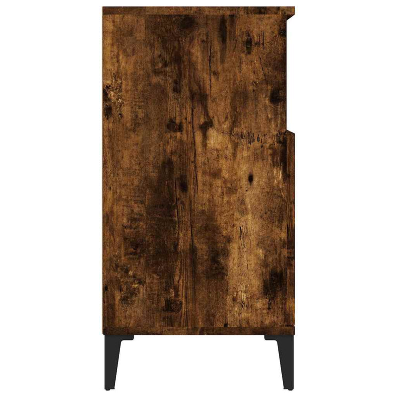 Dulap, stejar fumuriu, 60x30x75 cm, lemn compozit