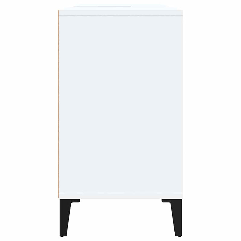 Dulap de chiuvetă, alb, 80x33x60 cm, lemn prelucrat