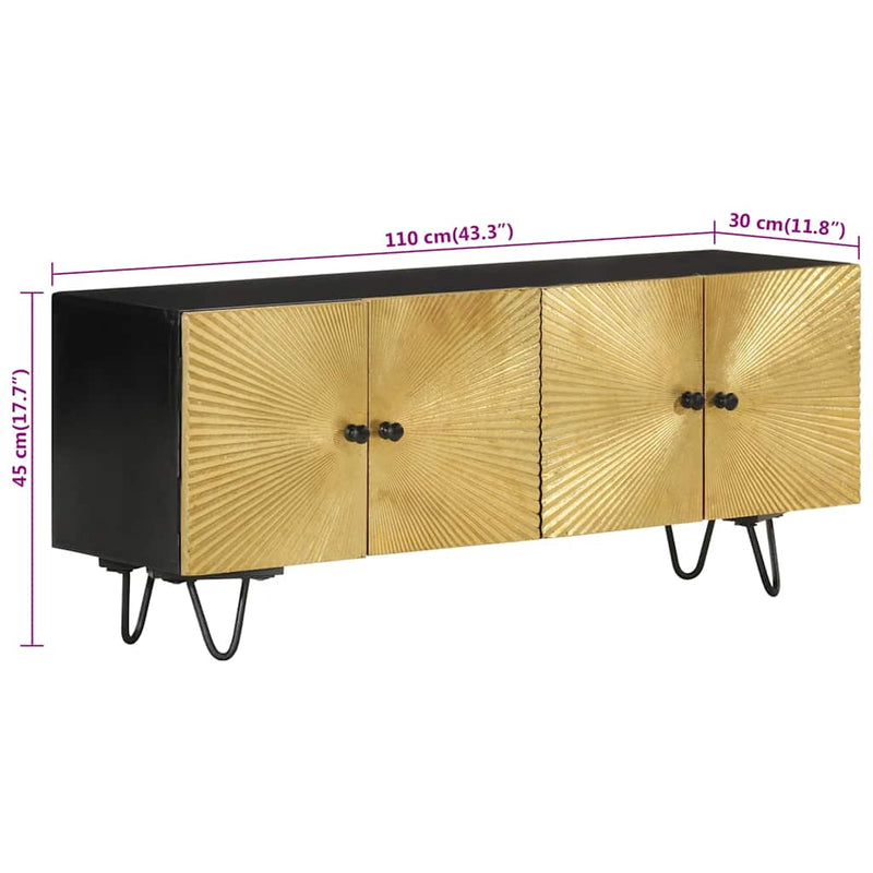 Dulap TV 110x30x45 cm, lemn masiv de mango