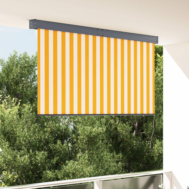 Rulou textil Alb și Portocaliu 180 x 250 cm