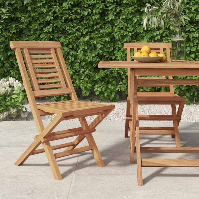 Scaune pliante 2 buc 47x63x90 cm lemn masiv de tec