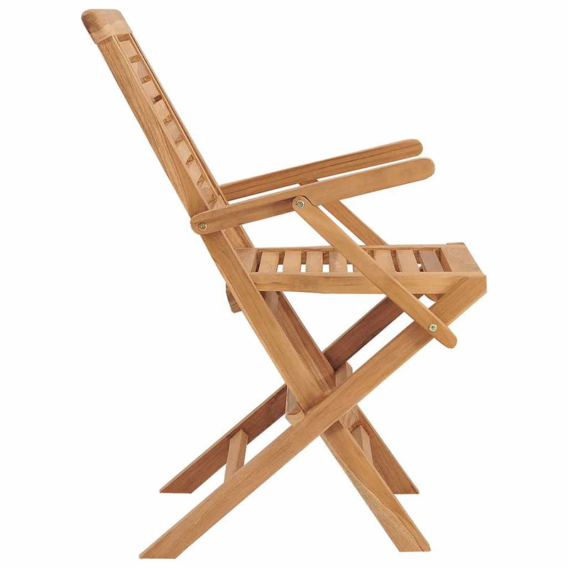 Scaune pliante 2 buc 56x63x90 cm lemn masiv de tec